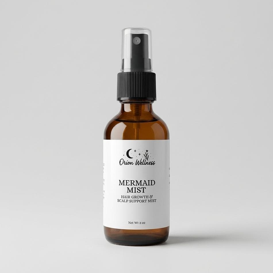 Botanical Hair & Scalp Mist, Rosemary Hydrosol & Alcohol-Free Witch Hazel, Strength & Shine, Daily Scalp Tonic Spray