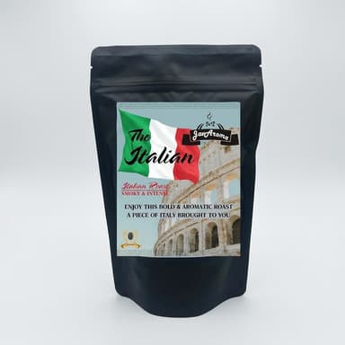 Italian Blend Coffee, 100% Arabica, Full-Bodied Espresso Roast for Moka Pot, Whole Bean or Drip Ground, 8 oz Bag