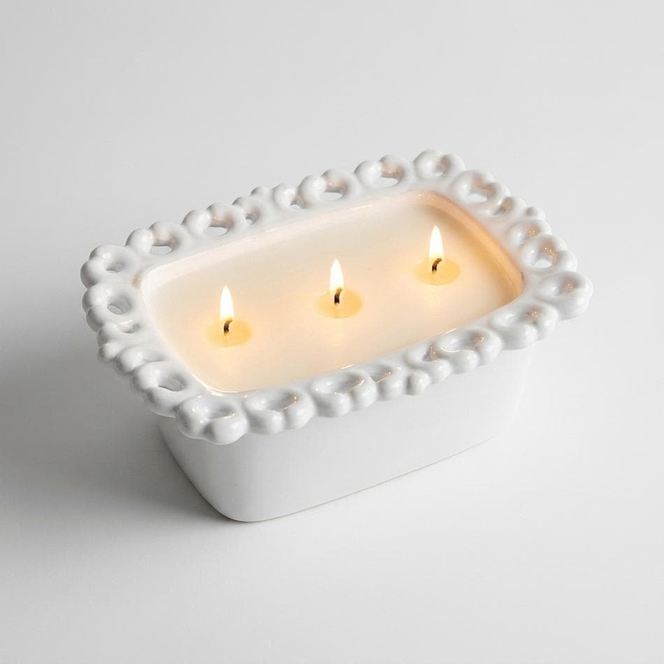 Vintage Milk Glass Pedestal Soy Candle, Very Vanilla (Buttercream, Bourbon Sugar), Triple Wick, 12 oz