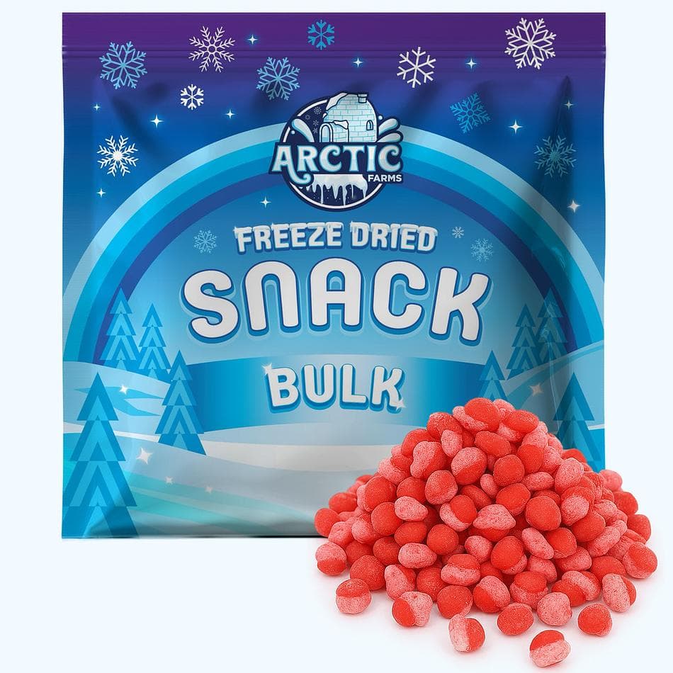 Freeze-Dried Hot Reds, Fiery, Sweet, Ultra-Crunchy Cinnamon Candy, Bulk Bag (3.75 lb)