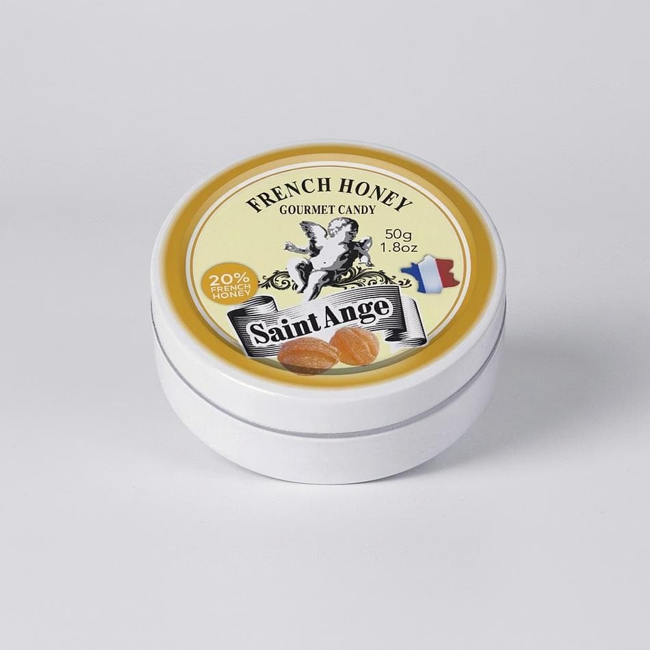 Honey Pastilles Candy, Sugar & Honey, Soothing Throat Treat, Case of 10 Tins