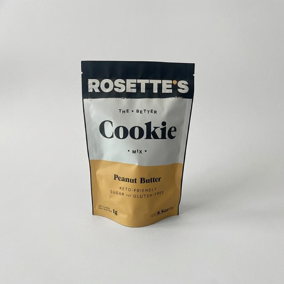 Keto Peanut Butter Cookie Mix, Almond Flour & Monk Fruit, Sugar-Free Gluten-Free, 1g Net Carbs, Makes 16 Cookies