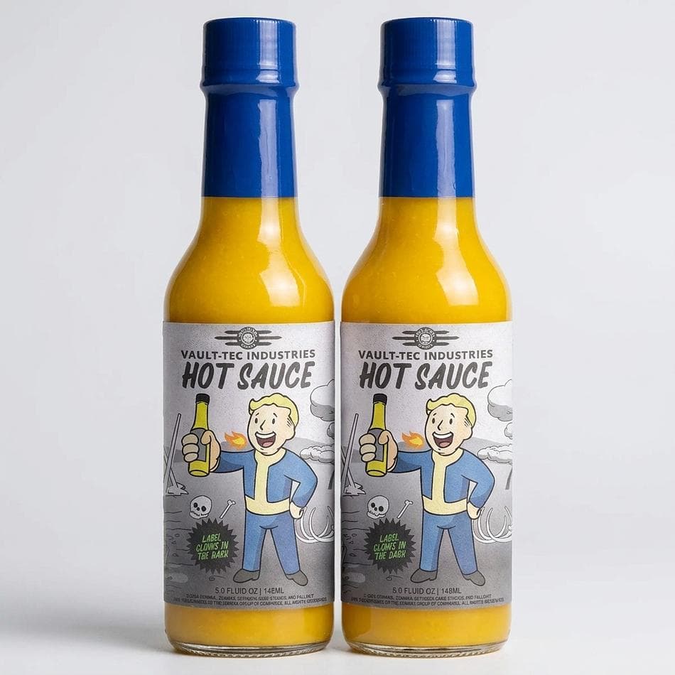 Pineapple Habanero Hot Sauce Bundle, Sweet & Spicy Medium Heat, Vault-Themed Gift Set, 2-Pack Bottles