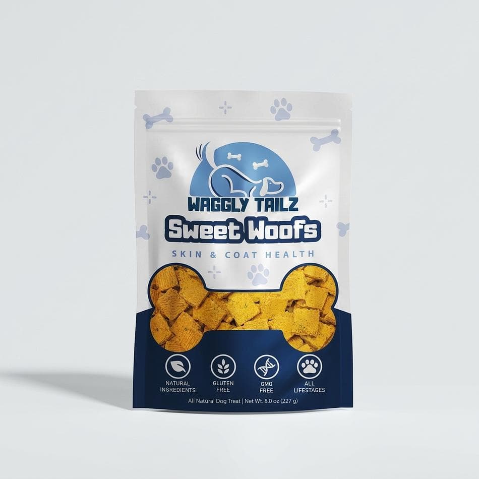 Dog Treats, Sweet Potato with Salmon Oil, Skin & Coat Support, Resealable Pouch, 8.1 oz