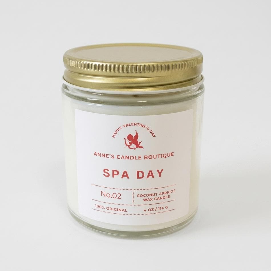 Aromatherapy Scented Candle, Eucalyptus & Lavender, Spa Relaxation, 4 oz Mini Candle