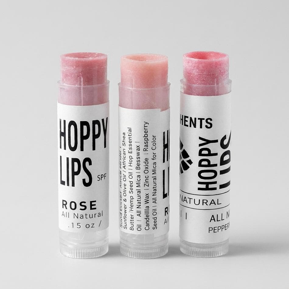Natural Lip Balm Stick, Cocoa Butter & Shea Butter, Hop Essential Oil, Deep Hydration for Chapped Lips, 0.15 oz