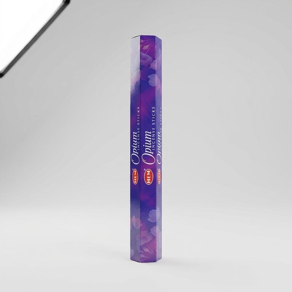 Opium Incense Sticks, Hexagon Pack, Exotic Relaxing Home Fragrance, 20 Sticks