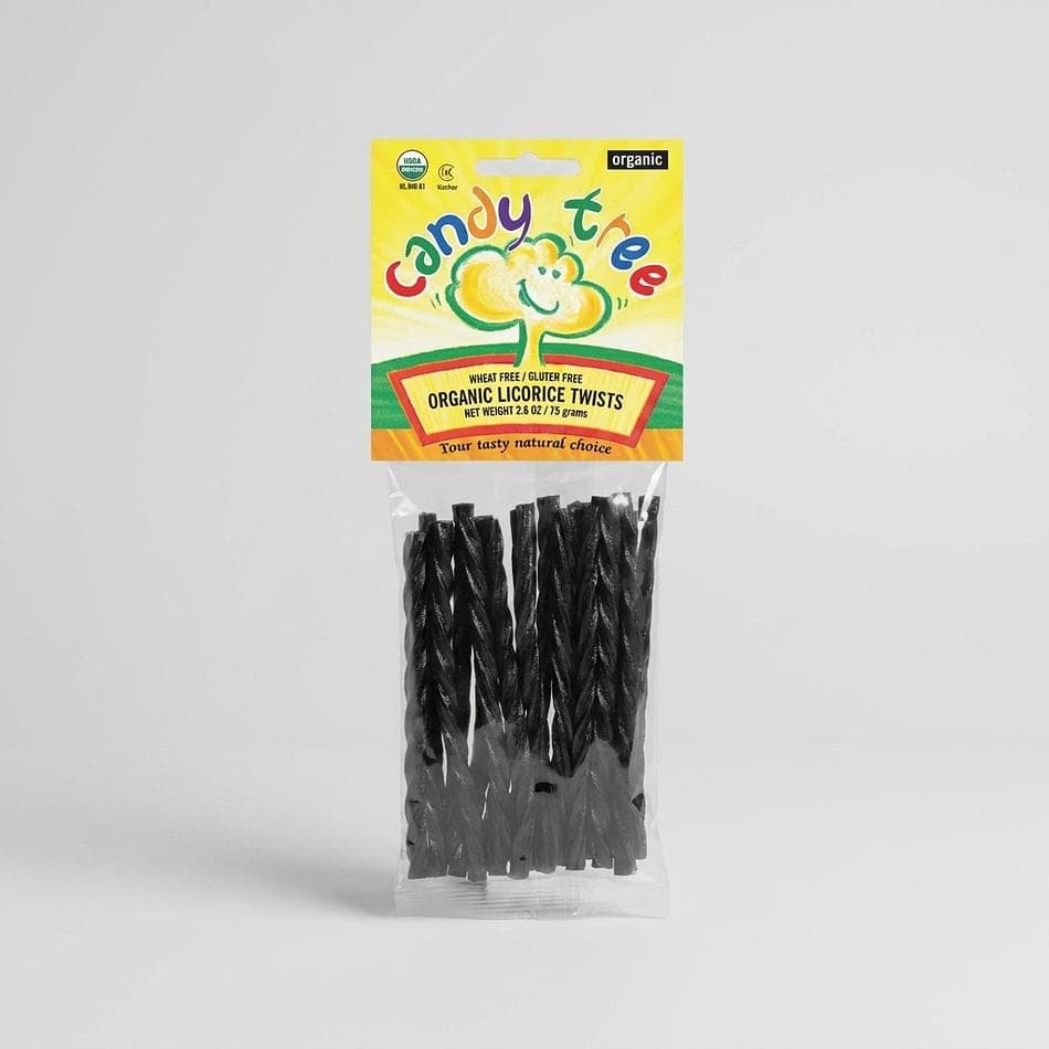 Organic Gluten-Free Licorice Twists, Molasses & Licorice Extract, Vegan Candy, No HFCS, 2.6 oz Bag