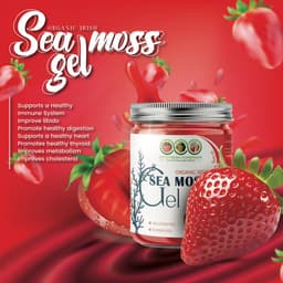 Organic Strawberry Sea Moss Gel, 16 Oz-2