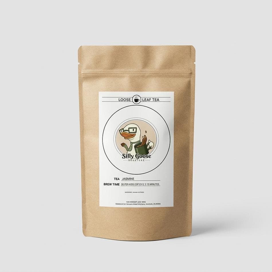 Jasmine Green Tea Loose Leaf, Jasmine Blossoms, Smooth Floral Flavor, Multiple Steeps, 3 oz