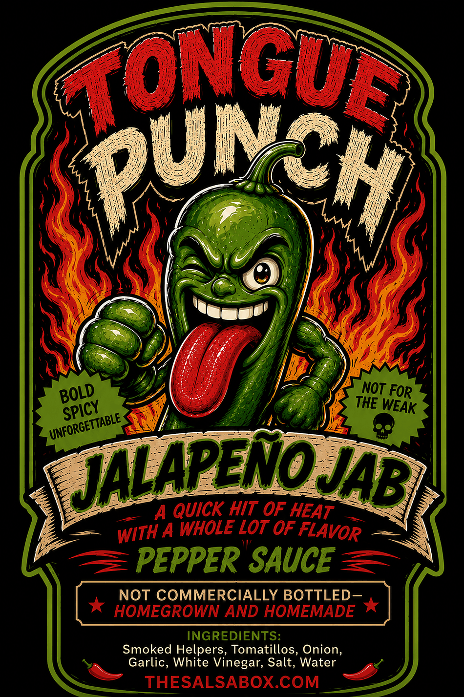 Jalapeño Hot Sauce, Fresh Jalapeños, Bright Green Heat, Everyday Table Sauce, Bottle Size 3 oz