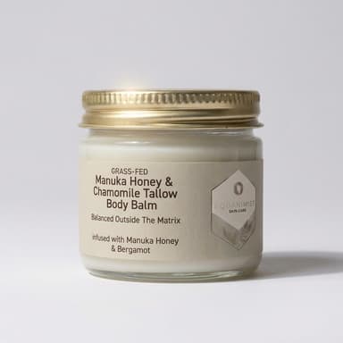 Tallow Body Balm, Manuka Honey & Chamomile, Deep Hydration for Dry Sensitive Skin, Jar (Size Not Listed)