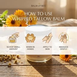 Whipped Tallow Balm with Calendula 8oz-2