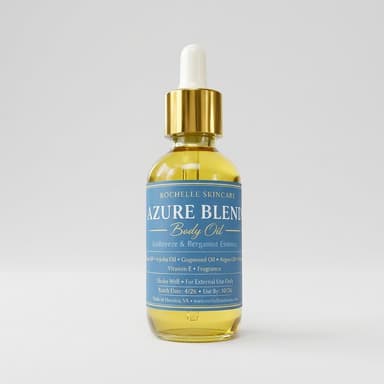 Men’s Body Oil Serum, Sweet Almond & Jojoba, Lightweight Glow + Soft Skin, Bergamot Fresh Scent
