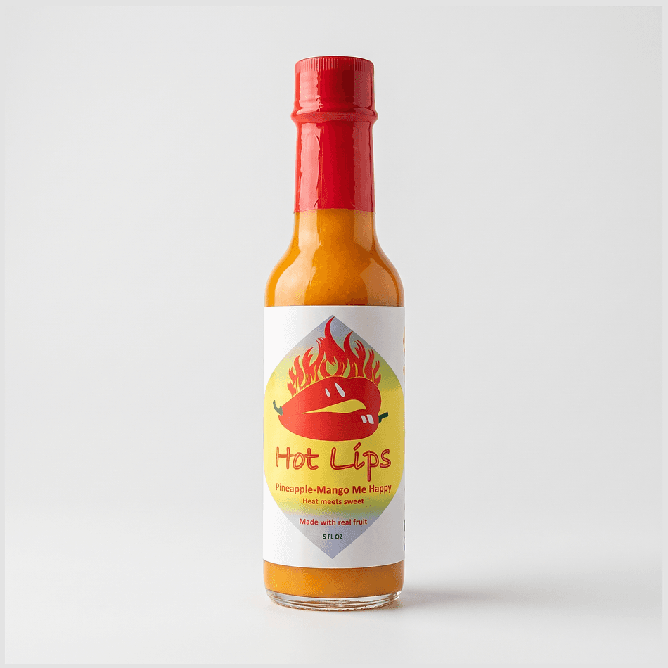 Fruit-Infused Hot Sauce, Pineapple & Mango, Sweet-Heat Glaze, Jalapeño Habanero Ghost Pepper Reaper, 5 oz Glass Bottle