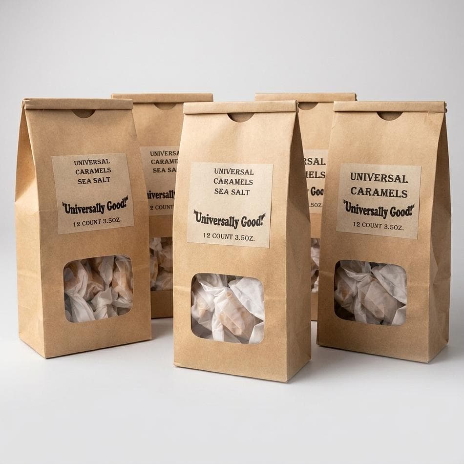 Birthday Cake Caramels, Butter & Cream, Sprinkle Topped, Melt-in-Your-Mouth Candy, 32-Count Bag
