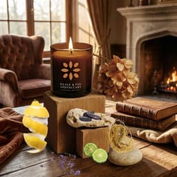 Olive & Fig Apothecary Crimson Oud scented 2-wick 11 oz candle-1