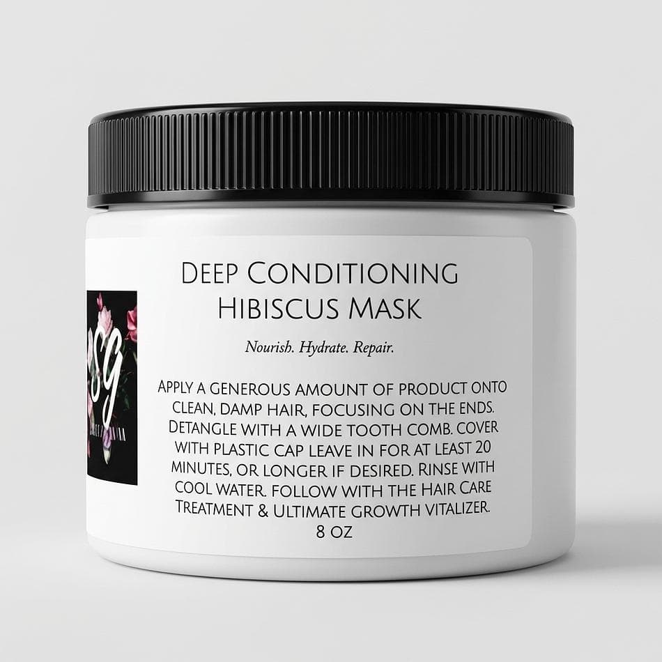 Deep Conditioning Hair Mask, Hibiscus, Repairs & Hydrates, Hair Growth Support
