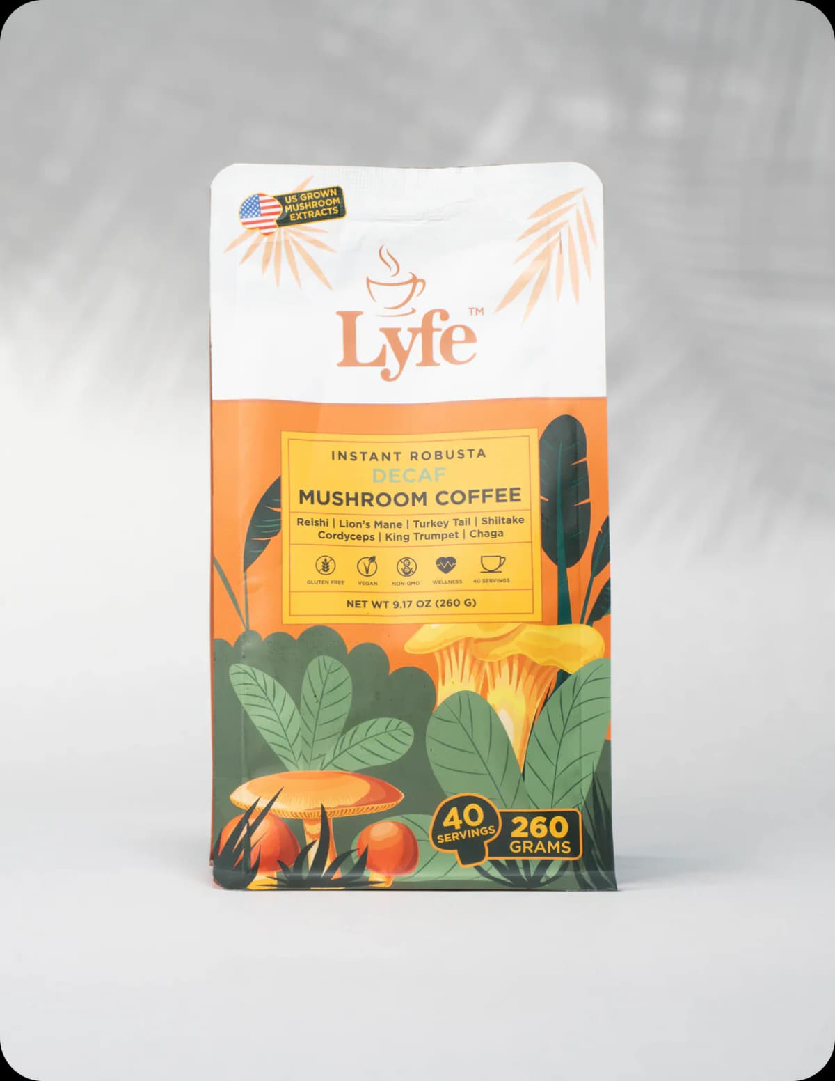 Lyfe Instant Mushroom Coffee - Caffeine Free