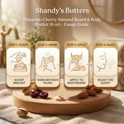 Pistachio Cherry Almond Beard & Body Butter (8 oz)-2