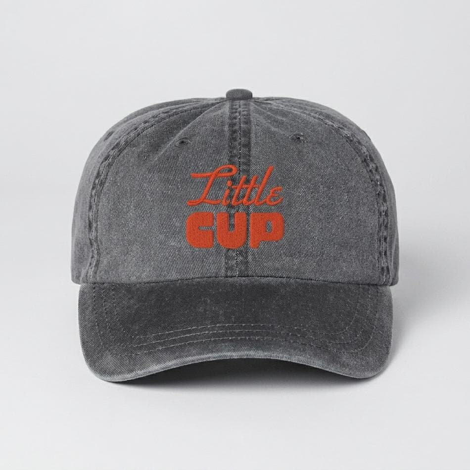 Dad Hat (Low Profile Cap), Embroidered Logo, Adjustable Strapback, One Size Fits Most, Black