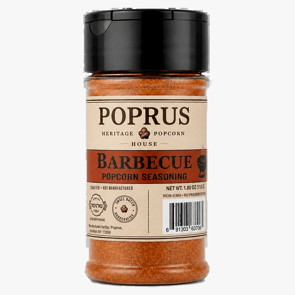 BBQ Popcorn Seasoning Shaker, Smoked Paprika & Nutritional Yeast, Smoky-Sweet Flavor, 1.80 oz Bottle