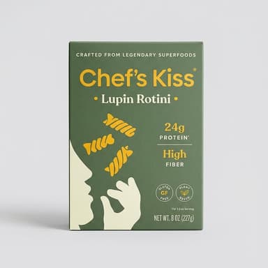 High-Protein Lupin Pasta Bundle, Lupin Flour & Psyllium, Gut-Friendly Fiber, Gluten-Free, 5 Boxes (2 Spaghetti, 3 Rotini)