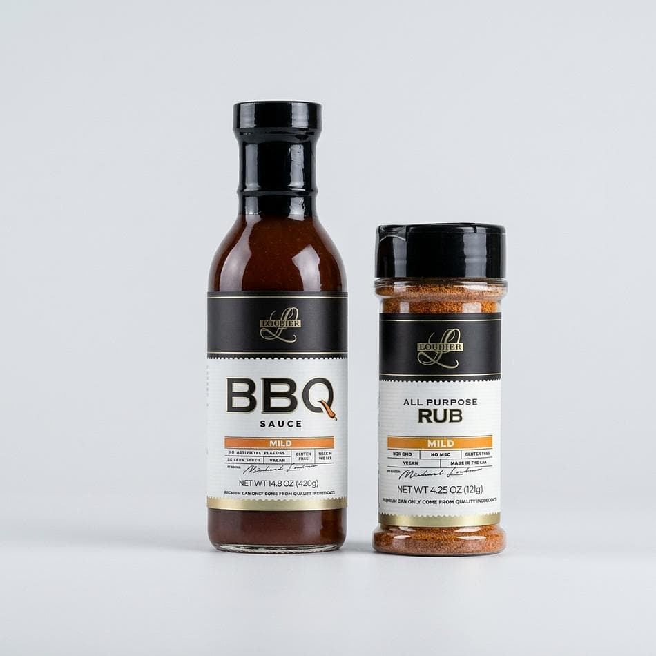 Mild BBQ Sauce & All-Purpose Rub Mild Collection – 2 Pack