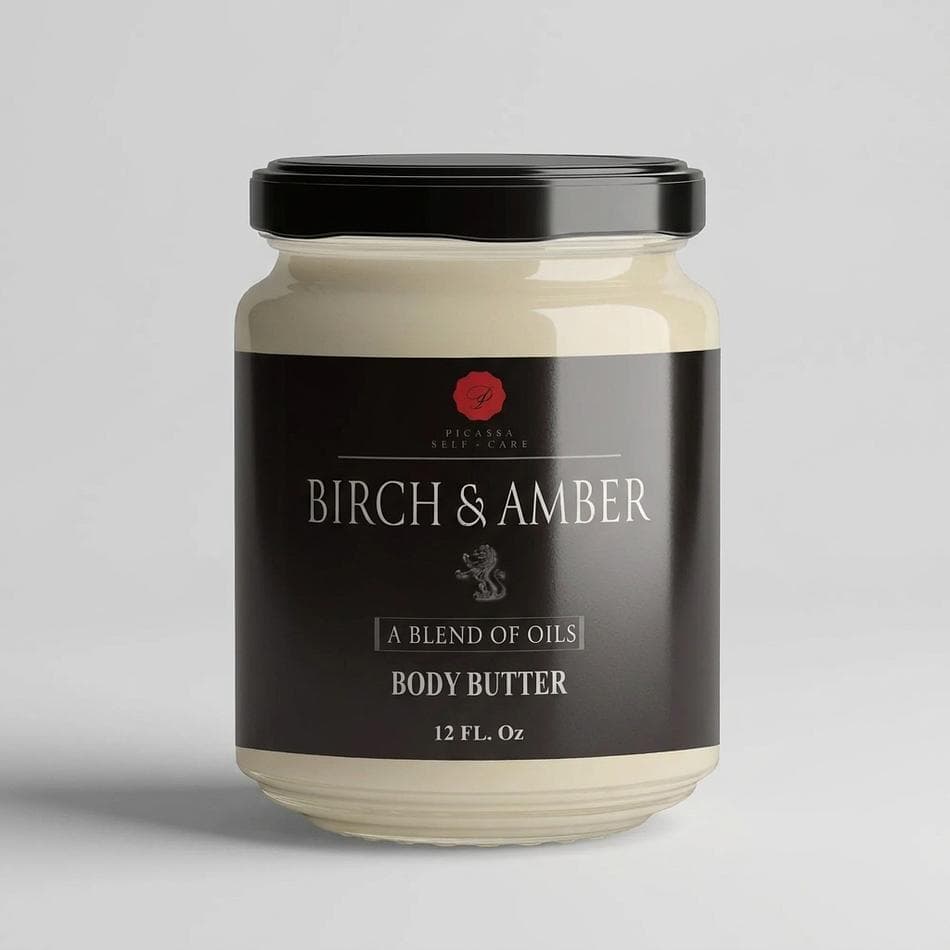 Men’s Body Butter, Shea & Cocoa + Mango Butter, Non-Greasy Deep Moisture for Dry Skin, 9 oz Jar