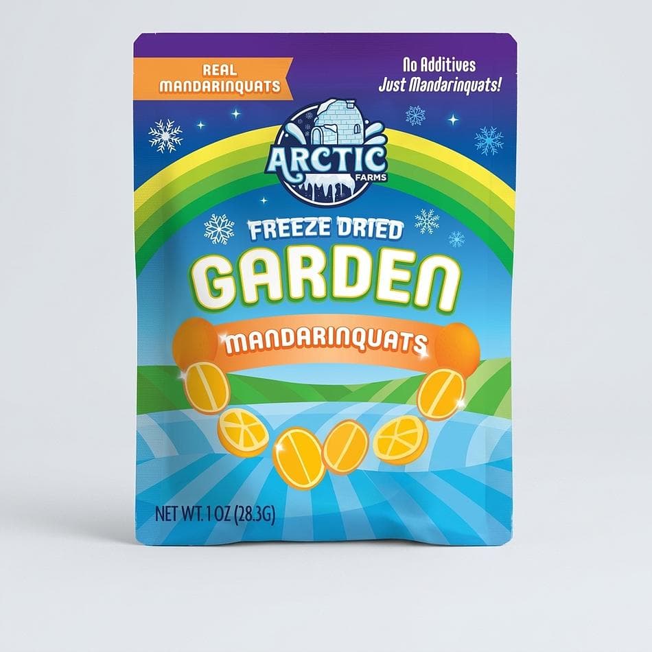 Freeze-Dried Mandarinquat Slices, 100% Fruit Citrus Wheels, Sweet-Tart Tea & Cocktail Garnish, 1 oz Bag