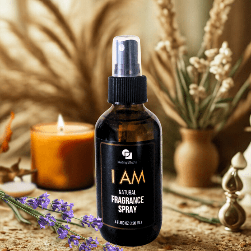 Natural Unisex Fragrance Spray - I AM, 4 oz or 1 oz Spray Bottle