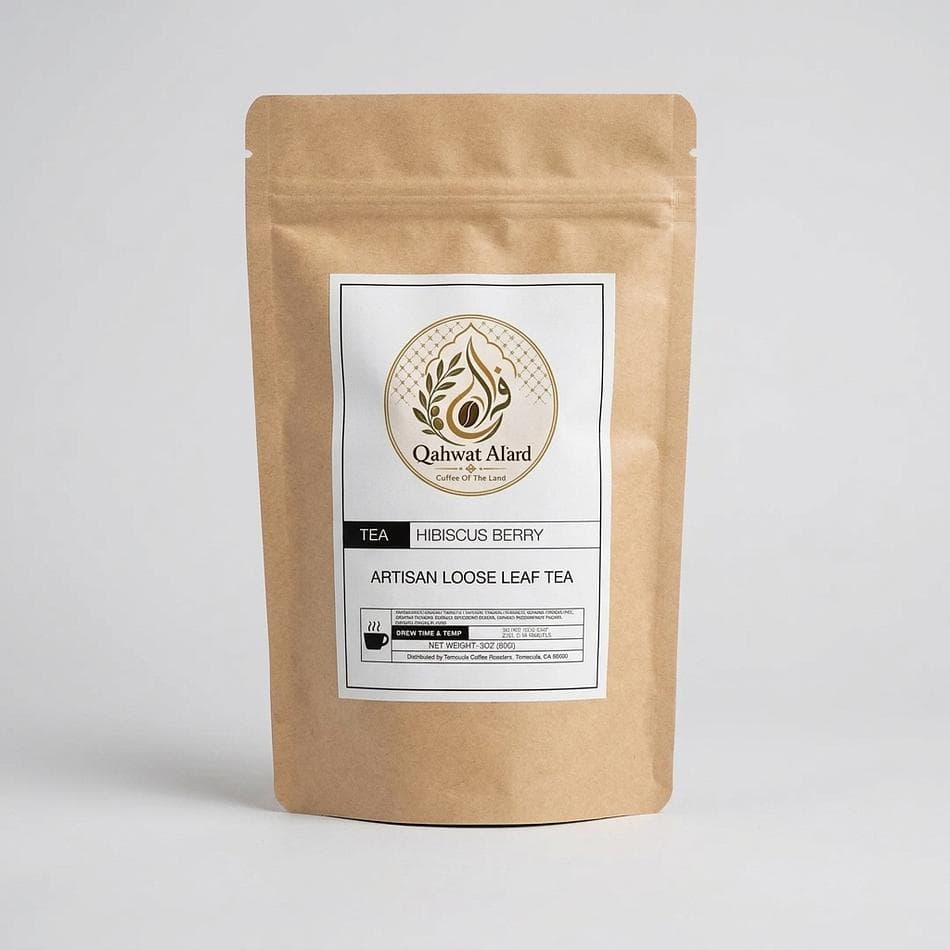 Organic Hibiscus Herbal Tea, Rooibos & Rosehips, Sweet Berry Iced Tea Blend, Loose Leaf, 3 oz