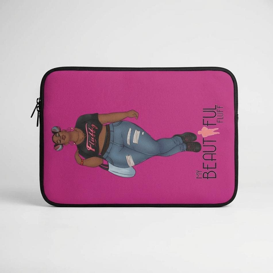 Plush Laptop Sleeve, Fleece Lined & Foam Padded, Soft Protective Zipper Case, 13 Inch (12.8 x 9.29 x 0.91 in)