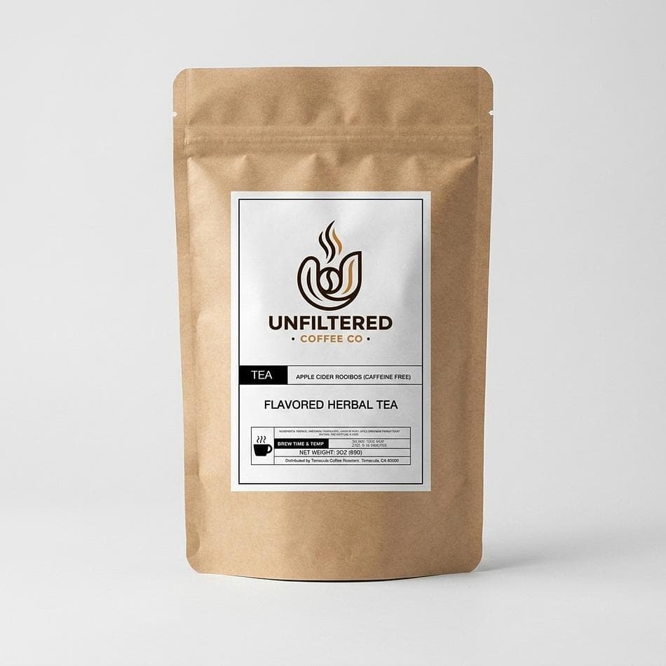 Apple Cider Rooibos Herbal Tea, Rooibos & Cinnamon & Orange Peel, Caffeine-Free Cozy Spice Blend, Loose Leaf 3 oz