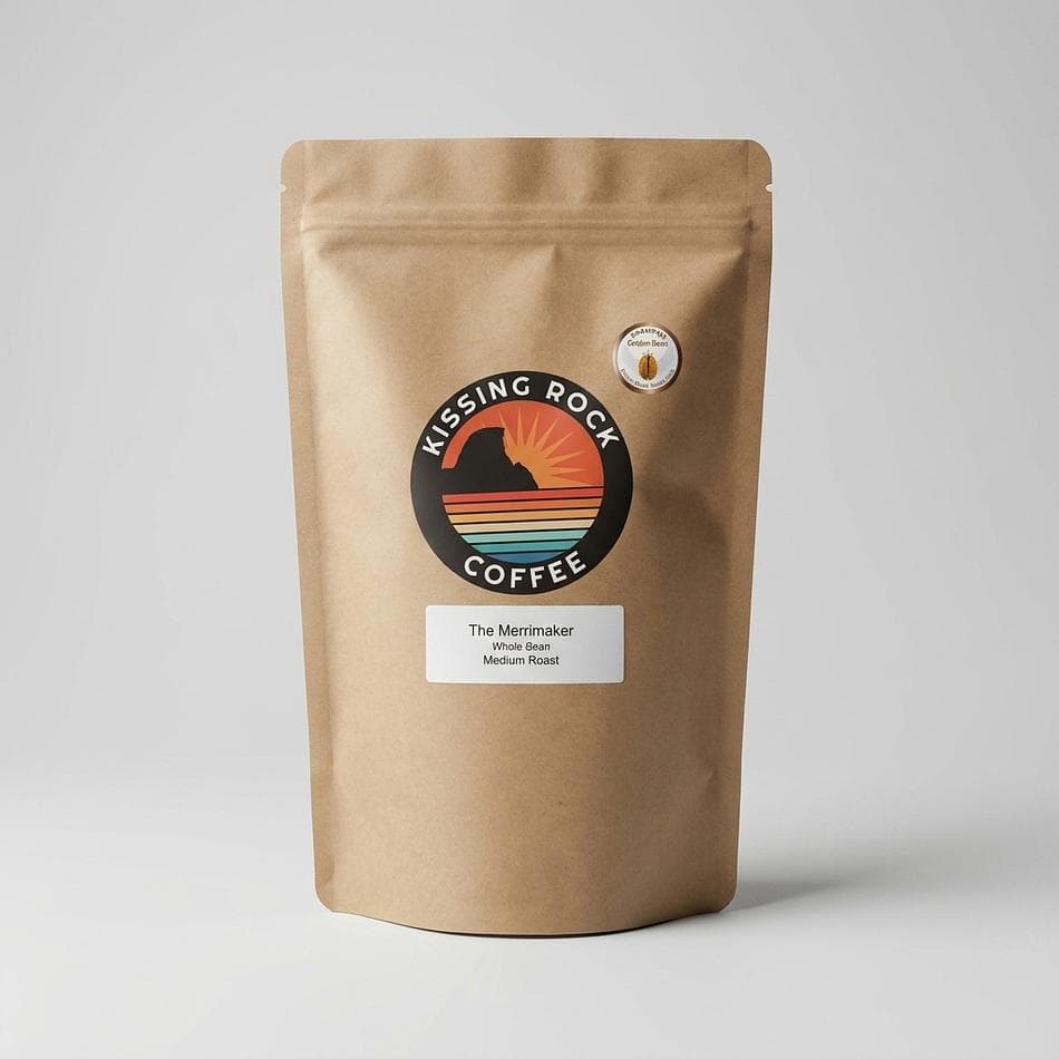 Medium Roast Coffee, Tart Cherry & Toasted Almond Notes, Bright Acidity, Whole Bean, 12 oz Bag