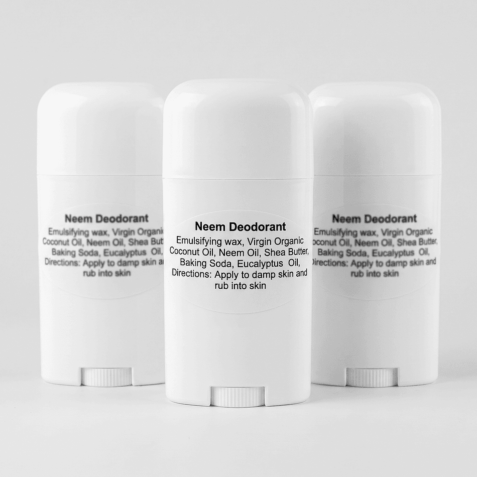 Neem Deodorant Cream, Neem Butter & Organic Coconut Oil, Odor Control, Baking Soda, 6 oz Jar