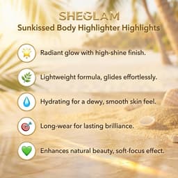 SHEGLAM Sunkissed Body Highlighter Eros Liquid Highlighter Liquid Shimmer Long Wear Brightening Glow Body Highlighter-15