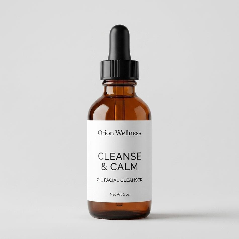 Herbal Cleansing Oil, Jojoba & Squalane, Makeup + SPF Melting, Sensitive Skin, 1 Bottle