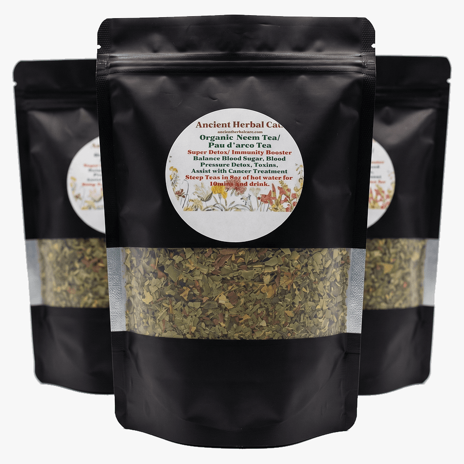 Herbal Detox Tea Blend, Organic Neem Leaf & Pau d’Arco Bark, Internal Cleanse Support, Loose Tea