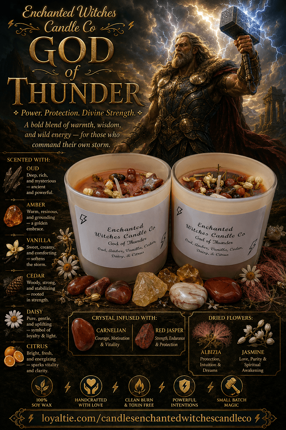 God of Thunder Candle