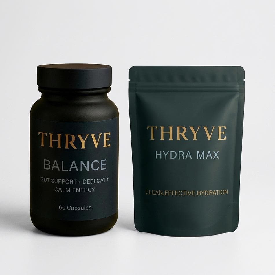 Electrolyte Hydration Powder + Digestive Support Capsules, Potassium 700mg, Berberine & Milk Thistle, 2-Bottle Bundle (25/30 Servings)