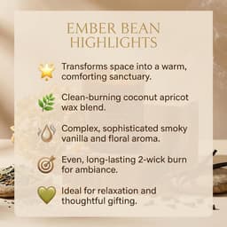 Olive & Fig Apothecary Ember Bean scented 2-wick 11 oz candle-3