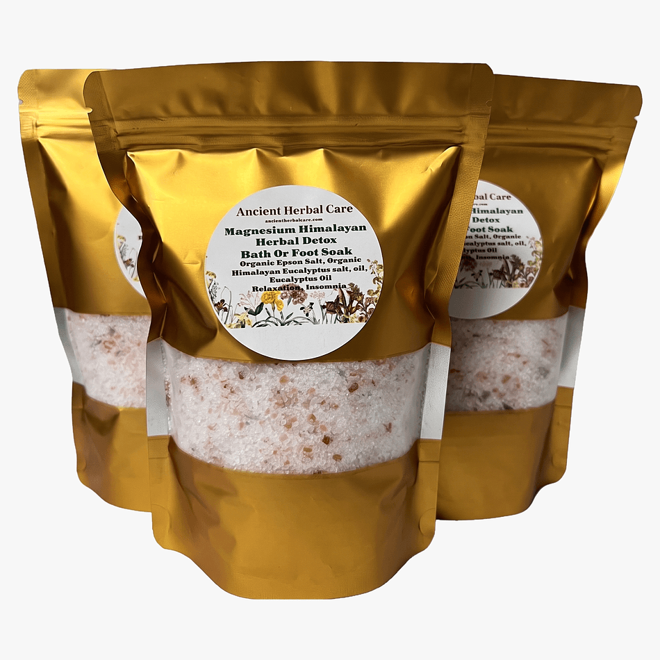 Magnesium Bath & Foot Soak, Himalayan Pink Salt & Eucalyptus Essential Oil, Muscle Relaxation, Net Wt ___ oz