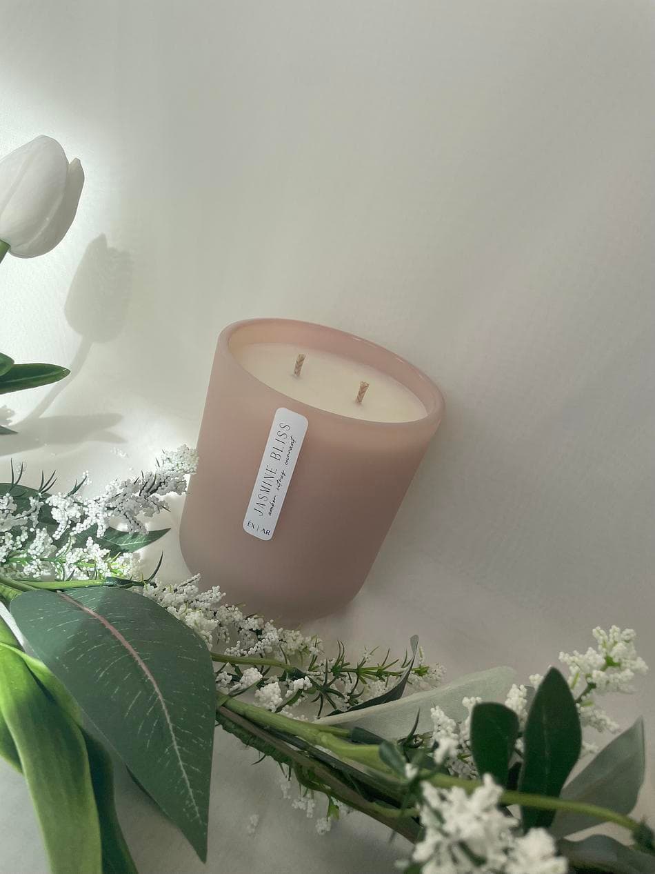 JASMINE BLISS | 15oz. Soy Candle |  Amber. Citrus. Currant.