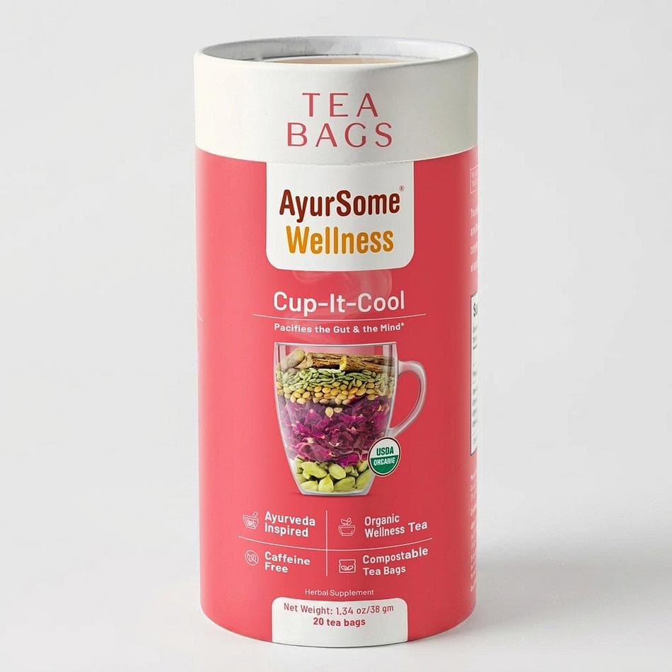 Organic Rose Herbal Tea with Licorice Root, Fennel, Cardamom & Coriander, Caffeine-Free Digestive Calm, 20 Bags