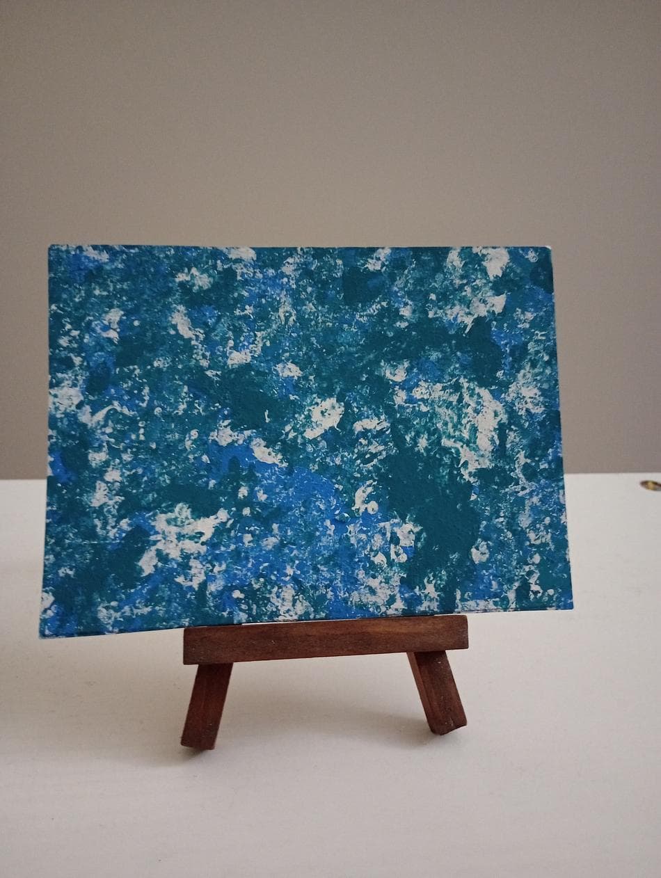 "Ocean Mist” Mini Abstract Acrylic