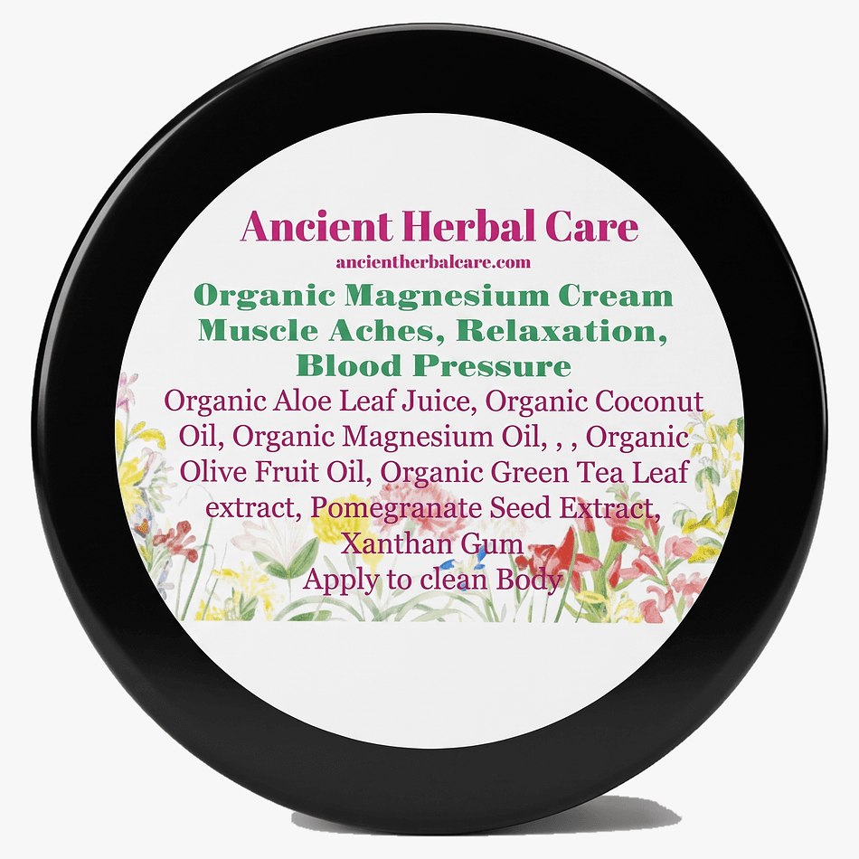 Magnesium Chloride Body Cream, Eucalyptus Scent, Muscle Tension & Relaxation Support, 4 oz Jar