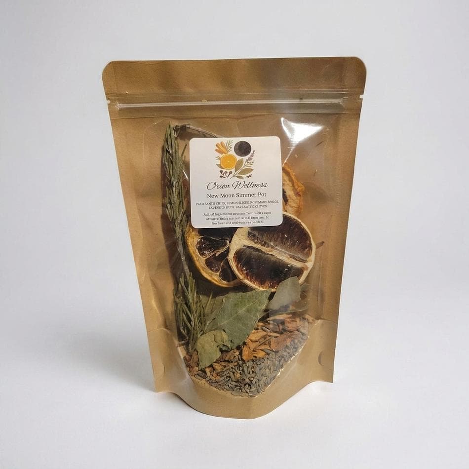 Stovetop Simmer Pot Blend, Palo Santo & Lemon, Herbal Home Cleansing Aroma, 1 Pouch