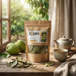 Organic Dried Soursop Leaves (Annona muricata) — Whole Leaves for Herbal Tea, 2 oz-2