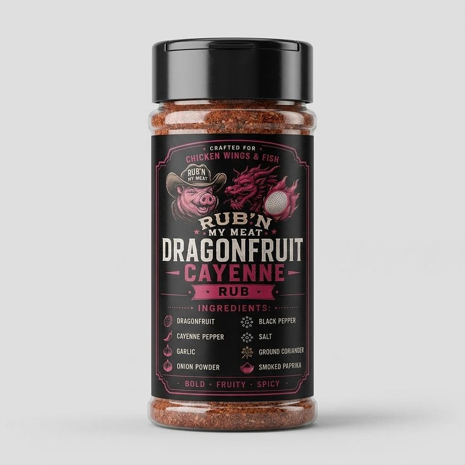 BBQ Rub & Sauce Set, Dragonfruit & Cayenne, Sweet Heat Glaze Flavor, Bundle Pack (Size/Count)